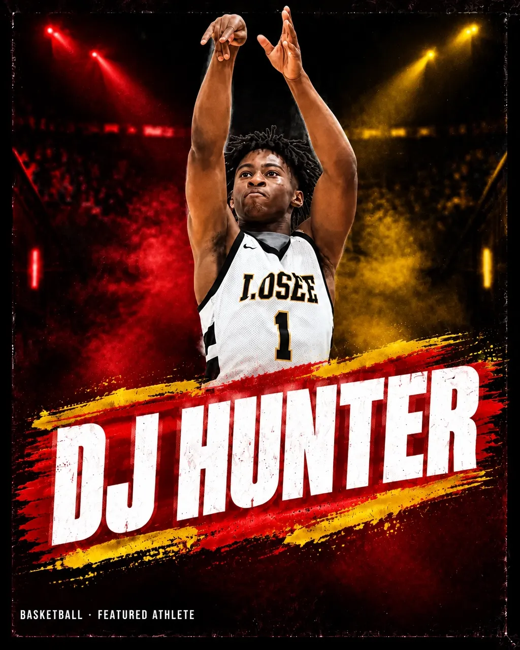 DJ Hunter, basketball athlete featured in Roc Street artwork